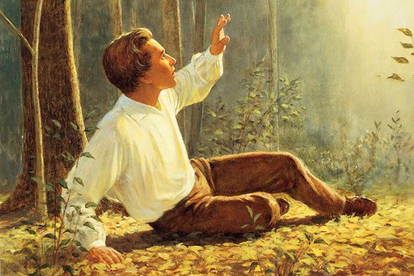 A painting depicting Joseph Smith's First Vision