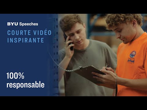 Courte vidéo inspirante : 100 % responsable