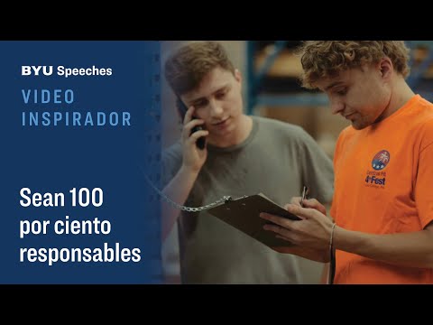 Video Inspirador: Sean 100 por ciento responsables