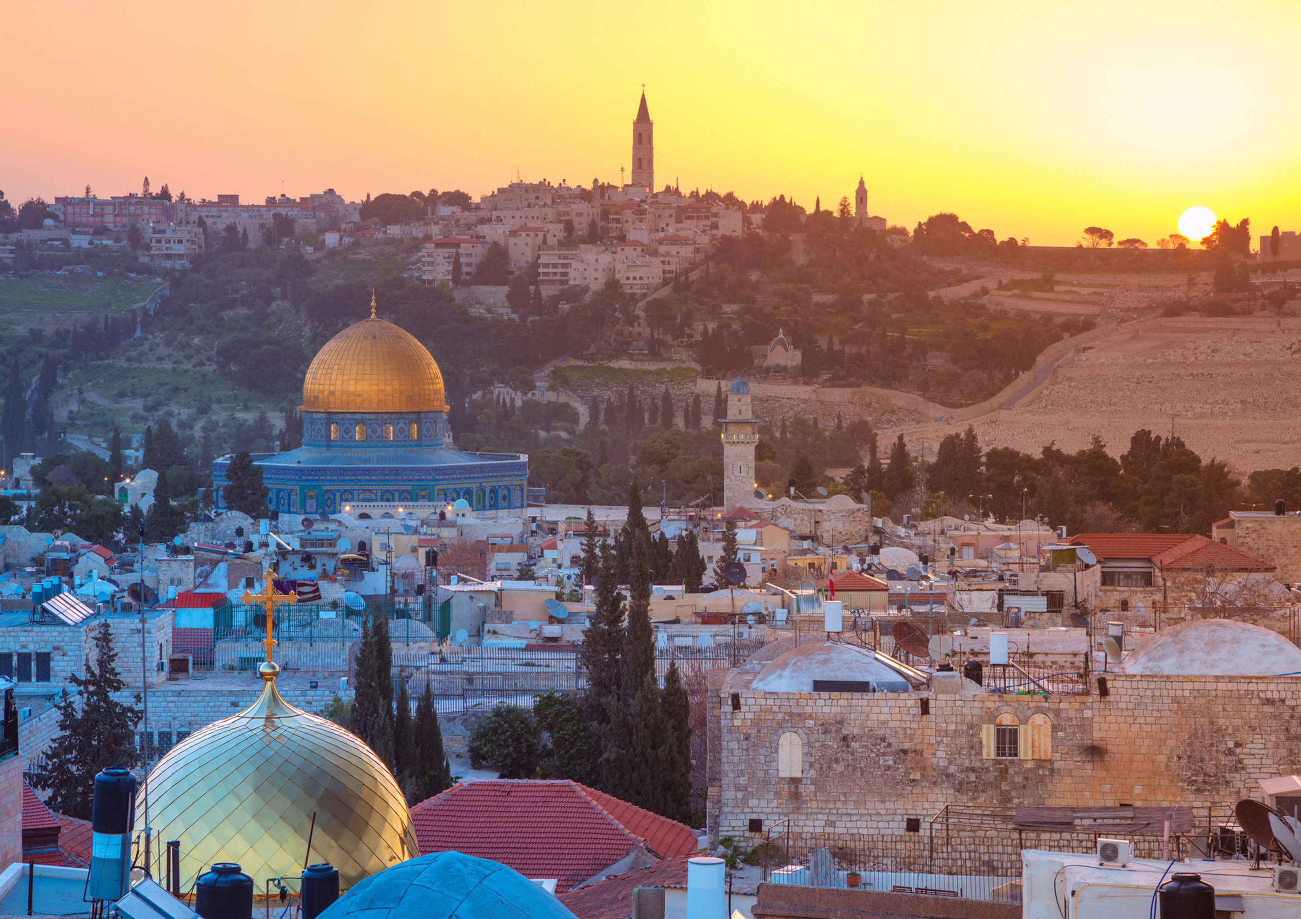 The skyline of Jerusalem.