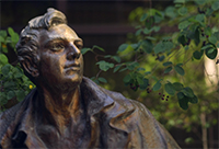 Bronze Statue of Joseph Smith's First Vision.
