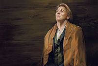 Painting depicting Joseph Smith in Liberty Jail, tearfully praying to Heavenly Father.