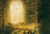 Painting depicting Joseph Smith's First Vision.