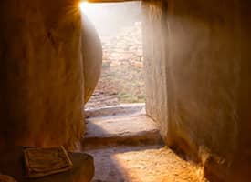 The open tomb of Christ