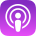 Apple Podcasts icon.