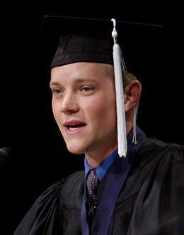 Ryan Matthew Scoville, student representative of the August 2003 graduating class