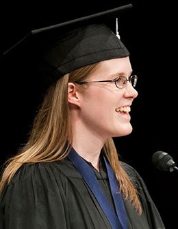 Rachel Ann Seely, student representative of the August 2007 graduating class